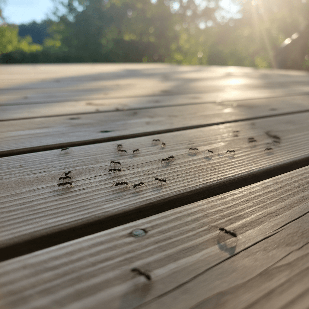 Ameisen auf der Terrasse
